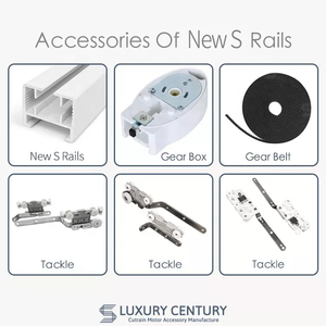 <span class=keywords><strong>Rail</strong></span> de rideau coulissant motorisé électrique en aluminium <span class=keywords><strong>pour</strong></span> maison intelligente personnalisé, <span class=keywords><strong>rail</strong></span> en métal Trietex - Product Image 5