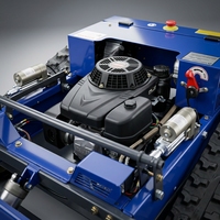 Tondeuse robot sans fil télécommandée sur chenilles à moteur essence, mini-tondeuse pour pentes, pour jardin et verger