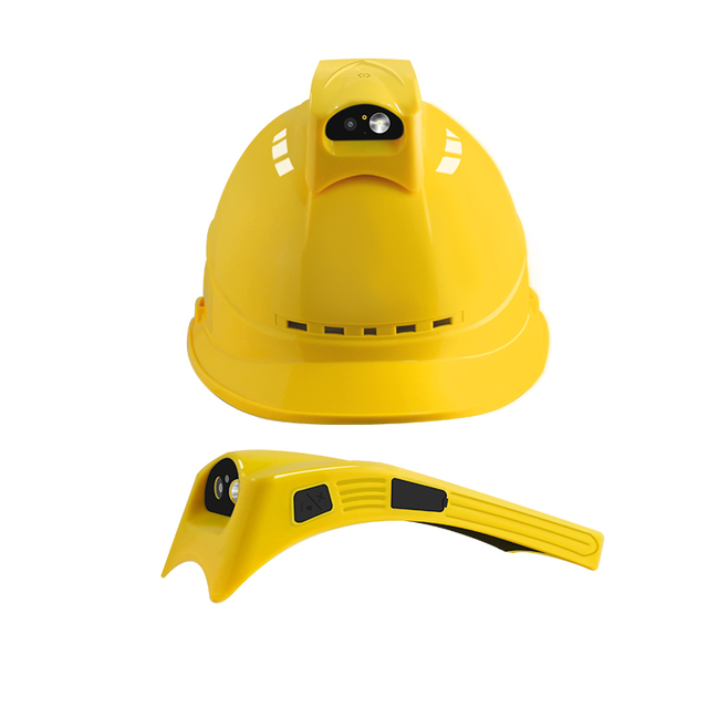 Smart Hard Hat Safety With Camera 4G GSM Live Video View Mining Construction Safety Wearable Helmet Camera