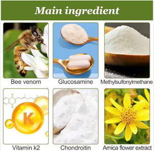 Crème au venin d'abeille pour le soulagement des douleurs articulaires chroniques, l'arthrite et l'<span class=keywords><strong>inflammation</strong></span> musculaire, crème thérapeutique pour la guérison osseuse des genoux, du dos et du cou - Product Image 3