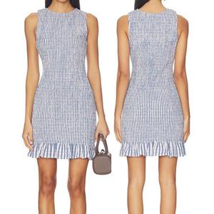 Nuevo Vestido Mini de Fiesta para Mujer, Ligero, Sexy, Personalizado, Sin Mangas, con Estampado de Guingán, de Lujo - Product Image 1