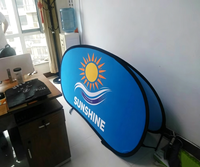 Özel Logo baskı Pop Up bir çerçeve Banner standı üretici açık ve kapalı pop-up banner