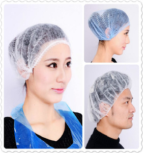 Cubierta de cabeza <span class=keywords><strong>el</strong></span>ástica simple o doble de 24 pulgadas <span class=keywords><strong>para</strong></span> servicio de comida, <span class=keywords><strong>cocina</strong></span>, <span class=keywords><strong>redecilla</strong></span> bouffant plisada <span class=keywords><strong>para</strong></span> habitación limpia - Product Image 5