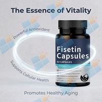 Capsules de Fisetin 1000mg OEM ODM Marque Privée – Complément pour la Santé Cérébrale et le Soutien de la Force – Poudre de Fisetin – Capsules de Fisetin