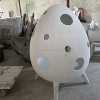 Nouvelles Innovations 2025 : Chaise d'appoint de loisirs créative et personnalisée en PRV, en forme d'œuf creux, pour aires de jeux pour enfants
