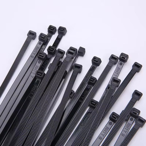 Attaches-câbles autobloquants en nylon noir – Lot de serre-câbles à fermeture rapide – Anneaux de fixation – Sangles de serrage - Product Image 1