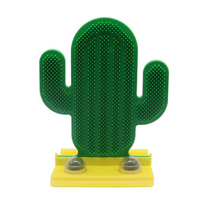 Commercio all'ingrosso materiale PP verde gatto menta erba gatta forma di Cactus Scratch Board per gatti - Product Image 1