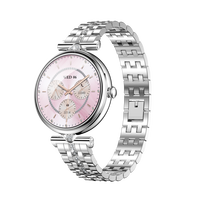 Reloj Inteligente para Mujer AK73, Pantalla AMOLED de Alta Precisión de 1.28 Pulgadas, Resistente al Agua IP68, Llamadas por Bluetooth, Múltiples Modos Deportivos
