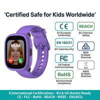 LAGENIO K3 Smartwatch 4G per Bambini con Schermo da 1,7 Pollici, Localizzazione GPS, Tracciamento di Precisione, Videochiamata HD
