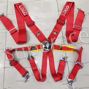 スーパーエース ユニバーサル レーシングカーシートベルト セーフティ 2点式 ポリエステルウェビング 3インチ ハーネス ショルダー クイックリリース - Product Image 3