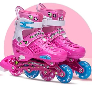 EACHkids - <span class=keywords><strong>Patines</strong></span> en Línea con Luces Intermitentes, 4 <span class=keywords><strong>Ruedas</strong></span>, Talla Ajustable, Listos para Enviar, para Niños - Product Image 2