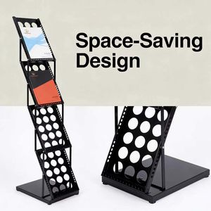 Meilleur vendeur, présentoir <span class=keywords><strong>de</strong></span> brochure économique, cadre en fer noir, 38 cm <span class=keywords><strong>de</strong></span> large, pour stand <span class=keywords><strong>de</strong></span> salon professionnel, réception d'entreprise - Product Image 6