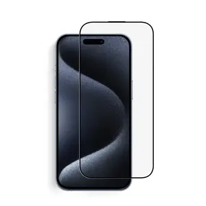 Ultra 2.5D Защита экрана для защиты от ударов для iPhone 13 15 Pro Max, набор для легкой установки, совместимый со всеми моделями, противоударный мобильный телефон