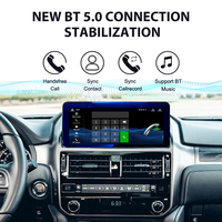 MOOKAKA Lecteur GPS Android 10,25 pouces avec CarPlay pour Lexus GX460/GX400 2014-2020 avec fonction DSP, écran tactile, USB et WiFi