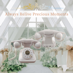 Euro classico libro di messaggi <span class=keywords><strong>Vintage</strong></span> festa di nozze raccogliere benedizioni antico portatile <span class=keywords><strong>telefono</strong></span> antico - Product Image 5