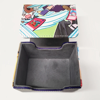 MIO 100 + boîte de rangement en cuir PU Anime de haute qualité grande mallette de rangement pour cartes avec logo personnalisé pour jouer aux jeux de société TCG