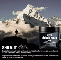 Résine de Shilajit Naturel OEM, Extrait Pur de Mousse de Mer de l'Himalaya 50g, Supplément Brut au Miel, Marque Privée, Résine de Shilajit en Vrac Originale