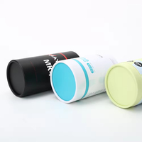 Envase Cilíndrico de Cartón Ecológico de Grado Alimenticio, Tubo de Papel para Té, Embalaje de Materiales Reciclados para Café, Azúcar, Velas
