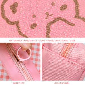 Fabricant de trousse de toilette en tissu de nylon imperméable en gros Serviettes Alphabet Mini Trousse de <span class=keywords><strong>maquillage</strong></span> personnalisée et mignonne DIY - Product Image 5