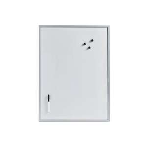 Zeller Present Magnet-/Schreibtafel magnetisches Feinblech mit Stift und Magneten 60x80cm alugrau - Product Image 1