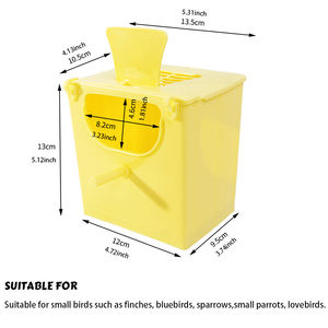 Scatola di allevamento in plastica per uccelli innamorati - Product Image 2