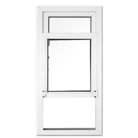HOTIAN-Marco de PVC para puertas y ventanas de patio, grill de vidrio, doble acristalado, UPVC, FRANCÉS