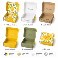 Boîte cadeau personnalisée pour citrons, boîte en carton ondulé haut de gamme pour fruits, boîte pliable en forme d'avion, impression recto-verso