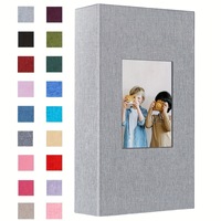 Album photo Caiul de haute qualité avec couverture en lin, 6 pouces, 4x6, 200 pochettes, fenêtre brillante durable, pour mariage, famille, vacances, anniversaire