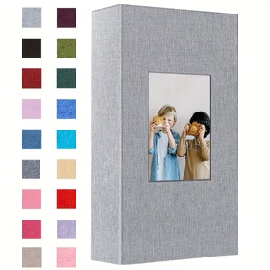 <span class=keywords><strong>Album</strong></span> photo Caiul de haute qualité avec couverture en lin, 6 pouces, 4x6, 200 pochettes, fenêtre brillante durable, pour mariage, famille, <span class=keywords><strong>vacances</strong></span>, anniversaire - Product Image 3