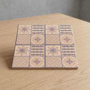 Azulejos de Cerámica Digitales Esmaltados de Diseño Marroquí, 30x30cm, Patrón Cuadrado, Impermeables, Estilo Villa - Product Image 1