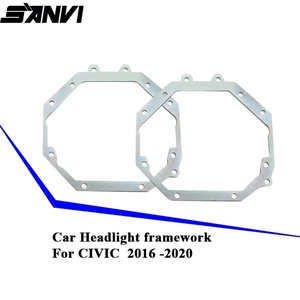 Transition Frame Adapter Bracket for HID/<b>LED</b> <b>Projector</b> Lens Headlight Aftermarket Auto Light Diy Retrofit Kit <b>Led</b> Lens Framework - Product Image 2