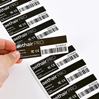 Etiquetas Adhesivas Personalizadas con Código de Barras en Rollo, Negras, Impermeables, para Rastreo de Activos