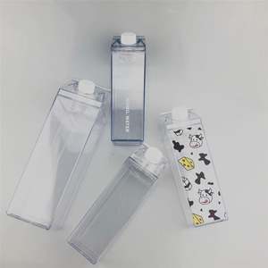 ขวดน้ำผลไม้ทรงเหลี่ยมหรูหราใส ขนาด 500/750/1000 มล. ปี 2026 ป้องกันการรั่วซึม ใช้กับเครื่องล้างจานได้ เหมาะสำหรับงานปาร์ตี้ ใช้ได้ทั้งชายและหญิง - Product Image 3