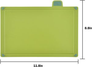 Juego de tabla de cortar clasificada para alimentos de bebé, utensilios de cocina de esterilidad, tallo de trigo PP, 4 colores - Product Image 3