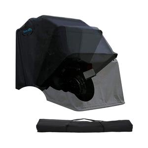 Heavy-Duty New Đen nhà để xe lều 2 <span class=keywords><strong>Roll</strong></span>-<span class=keywords><strong>Up</strong></span> side Windows mã khóa mang theo túi lưu trữ nơi trú ẩn cho xe máy bảo vệ xe ô tô - Product Image 1