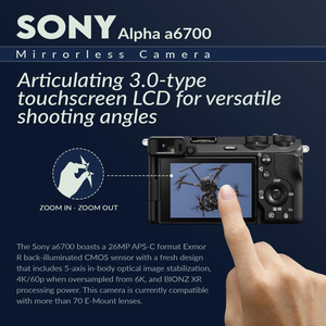 Cuerpo de Cámara Sony A6700 (ILCE-6700) (Negro) - Product Image 4