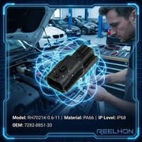 Connecteur mâle en cuivre ABS nylon étanche IP68, prise 2 broches, faisceau de câbles, borne 7282-8851-30