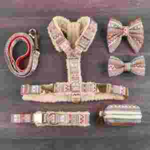 Sinsky elegante diseñador personalizado mascota perro arnés cómodo personalizado arnés ajustable en forma de Y arnés perro - Product Image 4