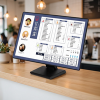 Boîte lumineuse de comptoir ultra-mince en alliage d'aluminium LED, étanche, pour affichage de menus et signalétique de commande pour les salons de thé.