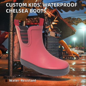 Botas Wellington Cortas Unisex para Niños, Botas de Lluvia Chelsea Impermeables, Plantilla de EVA, Diseña tus Propias Botas de Goma para Niños - Product Image 2