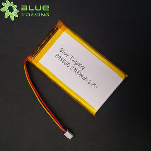 ブルーTaiyang 605590 Bateria De Litio 3300mah 3.7v充電式リチウムポリマーバッテリー - Product Image 1