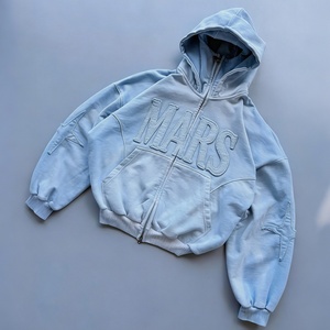 Sudadera con Capucha Térmica de Alta Calidad, 500 g/m², 100% Algodón Francés, Corte Cuadrado, Cierre Completo con Cremallera, para Hombre y Mujer - Product Image 2