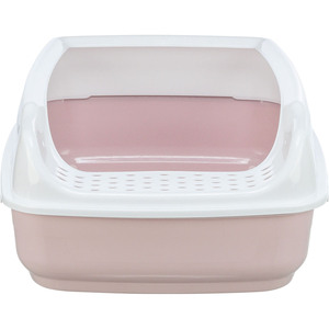 Bandeja Sanitaria para Gatos Delio, 38x20x50 cm, Lila y Blanco con Borde, para Gatos - Product Image 2