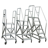 Plateforme d'escalade industrielle moderne en aluminium pour couloirs d'hôtels