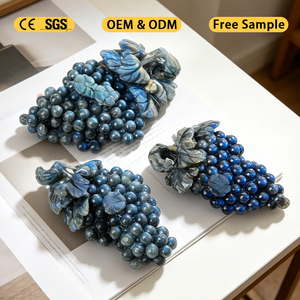 Statue en labradorite bleue à reflets naturels sculptée à la main pour la décoration Feng Shui - Product Image 1