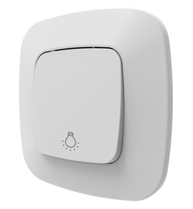 Tombol sakelar tekan listrik rumah bahan PC standar Eropa kontrol lampu sakelar Dinding 1 gang <span class=keywords><strong>2</strong></span> arah dengan lampu - Product Image 3