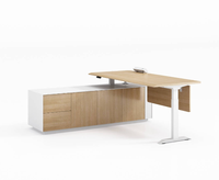 Bureau de direction en coin en forme de L-Maximise l'espace de bureau pour les gestionnaires