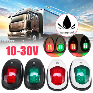 QY <b>Yacht</b> Side Signal Lights 10V-30V Red Green Navigation Lights For Boat Retrofit Upgrade - Product Image 5