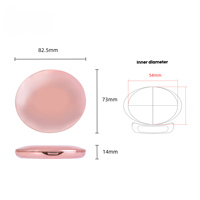 Nouvelle palette de fards à paupières rose à grille, naturelle et simple, en plastique, directement de l'usine