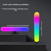 Lámpara Ambiental LED de Escritorio con Cambio de Color, Control Remoto WiFi, Activación por Sonido, Lámpara de Ambiente para E-Sports
